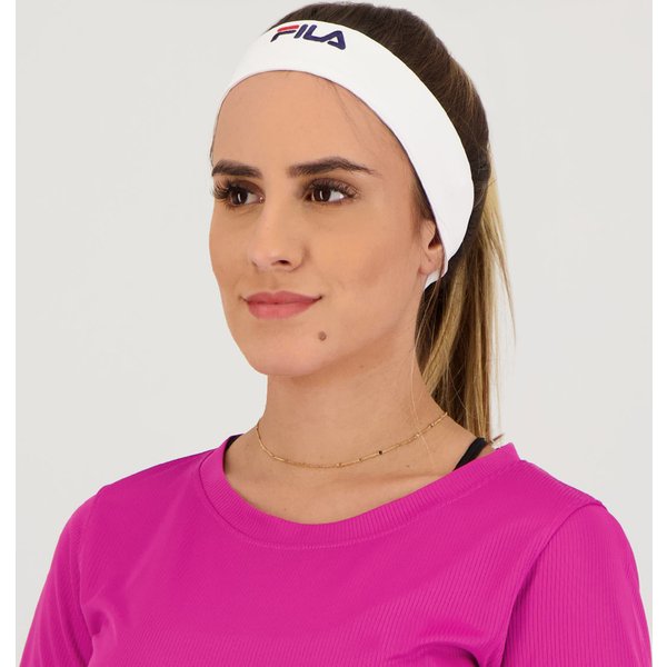 Faixa de Cabeça Fila Tennis Team Branco