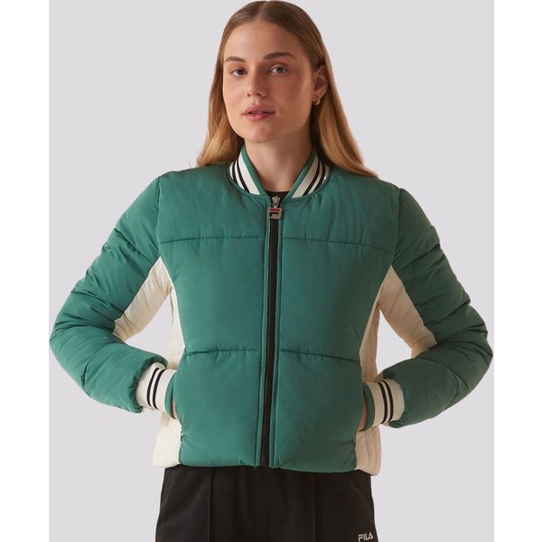 Jaqueta Fila Puffer Settanta Feminina Verde