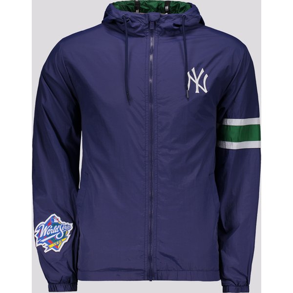 Jaqueta New Era Corta Vento Windbreaker MLB New York Yankees Core Marinho