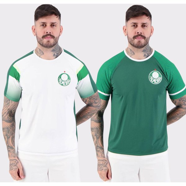 Kit 2 Camisas Palmeiras Alviverde e Verdão