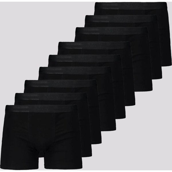 Kit 9 Cuecas Boxer Lupo Elastic Soft Preta
