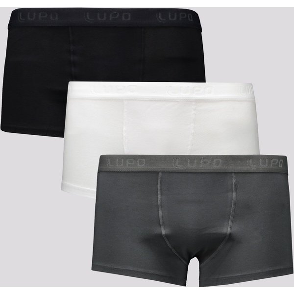 Kit de 3 Cuecas Lupo Algodão Com Elastano