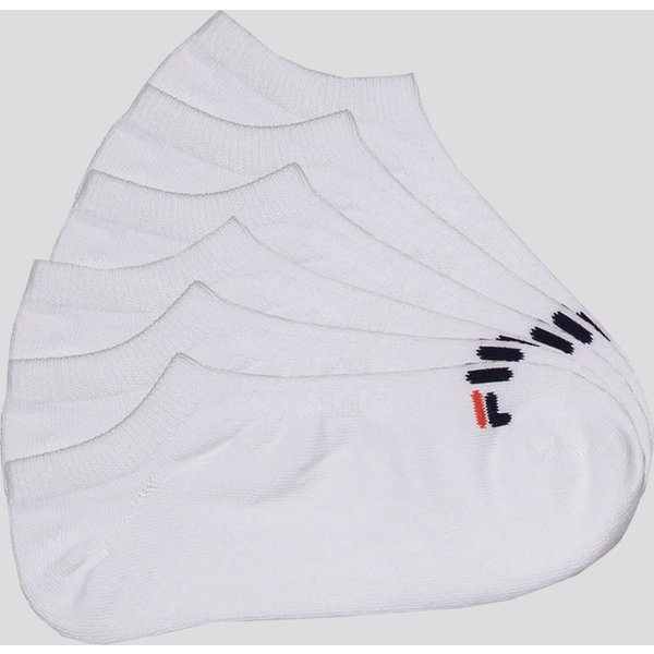 Kit Meia 6 Pares Fila Cano Curto Lisa Branco