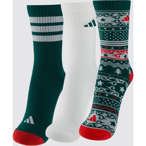 Kit Meia Adidas GFX Cano Alto 3 Pares