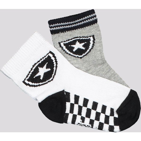 Kit Meia Botafogo 2 pares Infantil