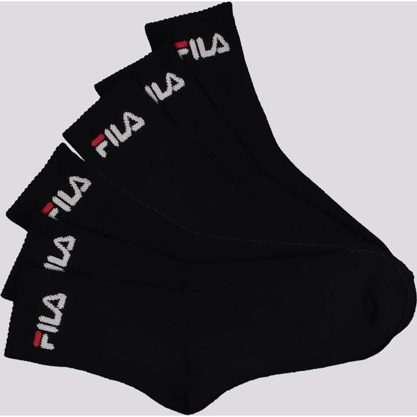 Kit Meia Fila 6 Pares Cano Médio Preto