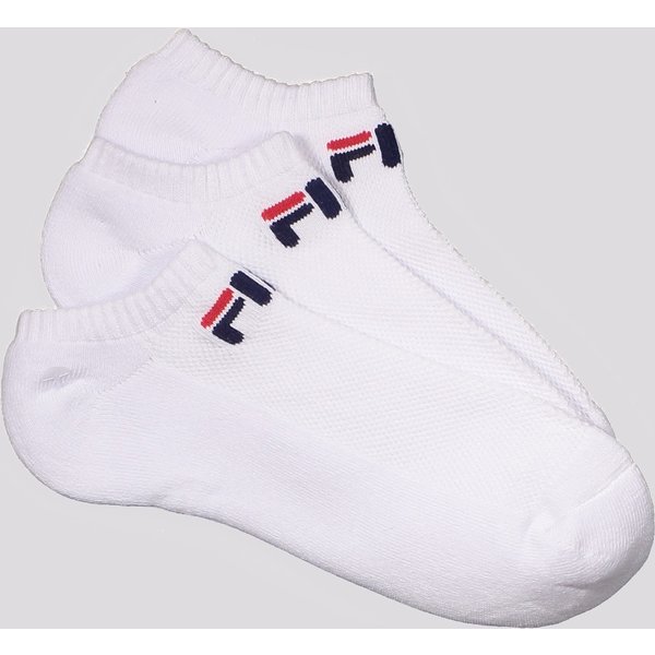 Kit Meia Fila Light 3 Pares Cano Curto Branco