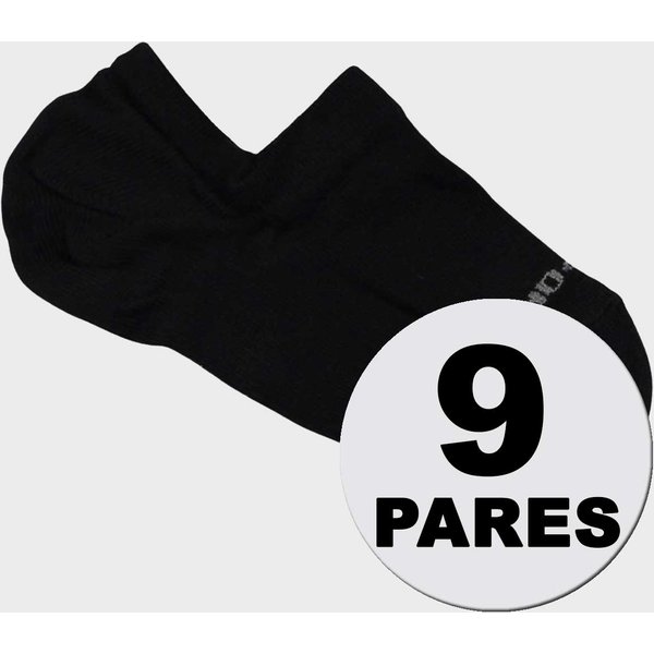 Kit Meia Lupo Sport Sapatilha 9 Pares Preta