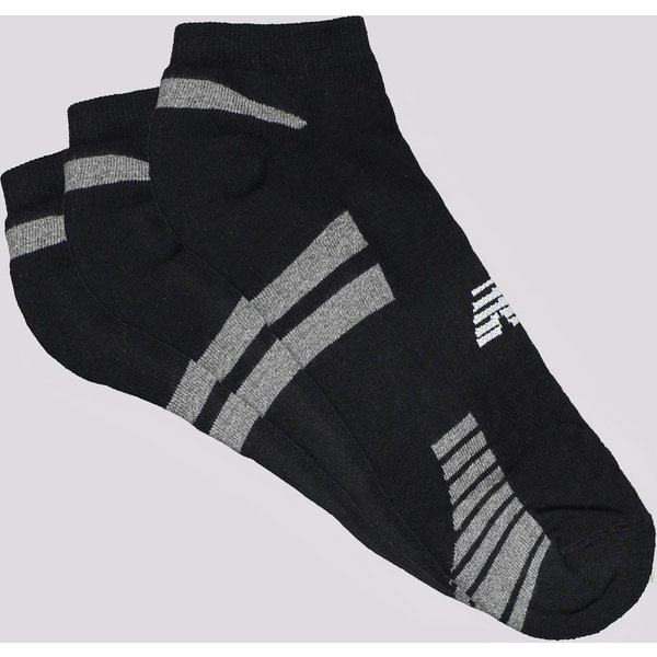 Kit Meia New Balance Cano Invisível 3 Pares Preta
