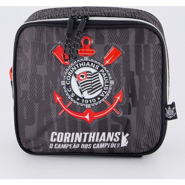 Lancheira Corinthians Juvenil Cinza