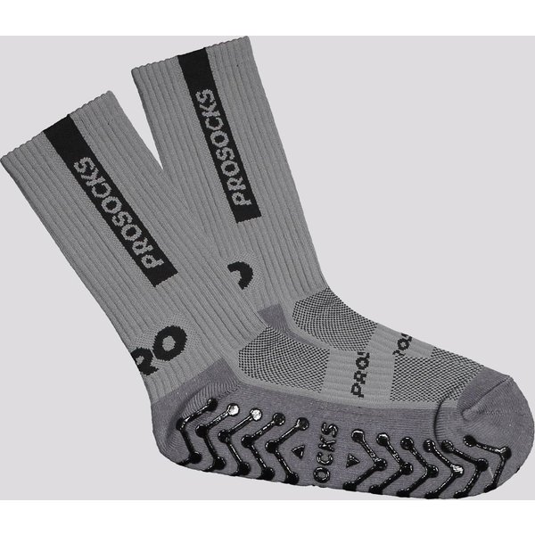Meia de Futebol Pro Socks Ultragrip Cinza