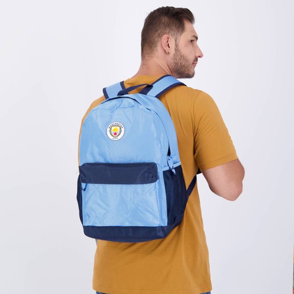 Mochila Manchester City Esportiva Azul