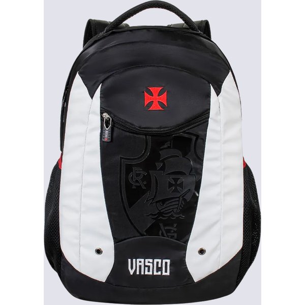 Mochila Vasco Esportiva Preta e Branca