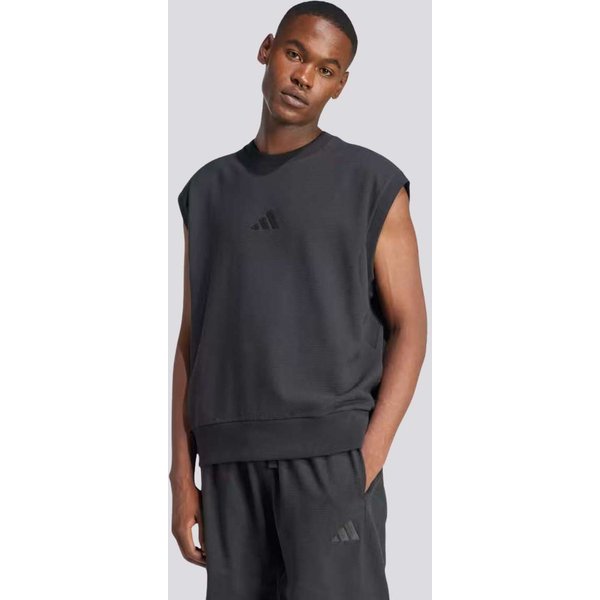 Moletom Sem Manga Adidas ALL ZN Luxe Preto