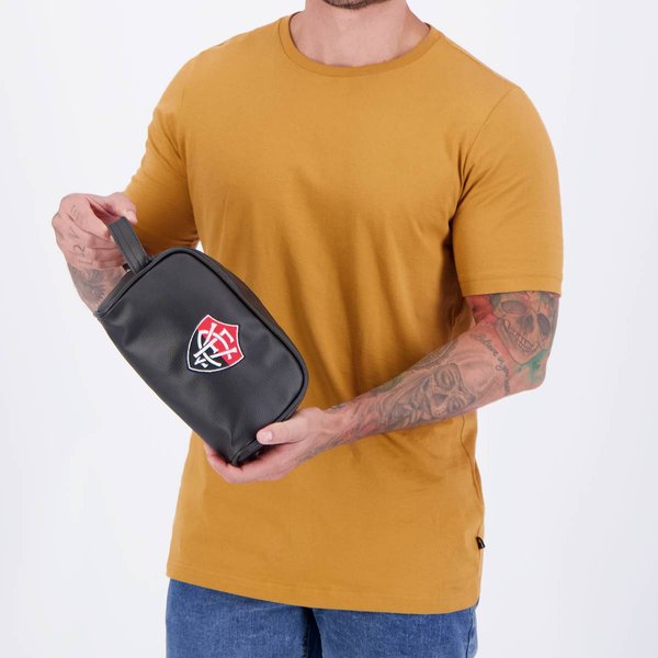 Necessaire Vitória Nylon Preta
