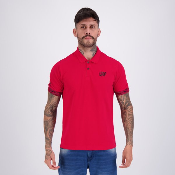 Polo Umbro Athletico Paranaense Viagem 2026 Vermelha