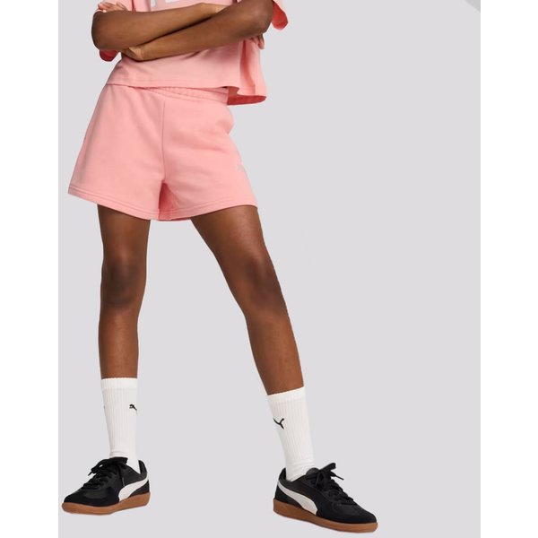 Shorts Puma ESS Small NO. 1 Juvenil Feminina Rosa