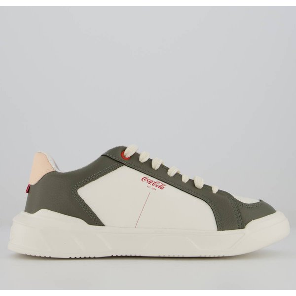 Tênis Coca Cola Canby Town Feminino Verde e Off White