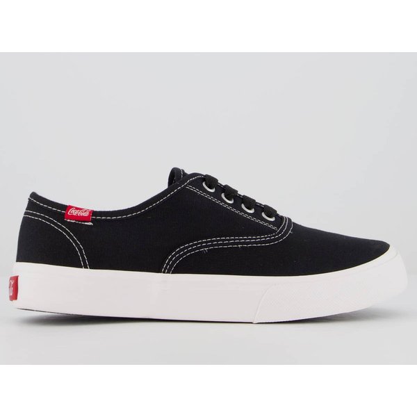 Tênis Coca Cola Kick Summer Preto e Branco