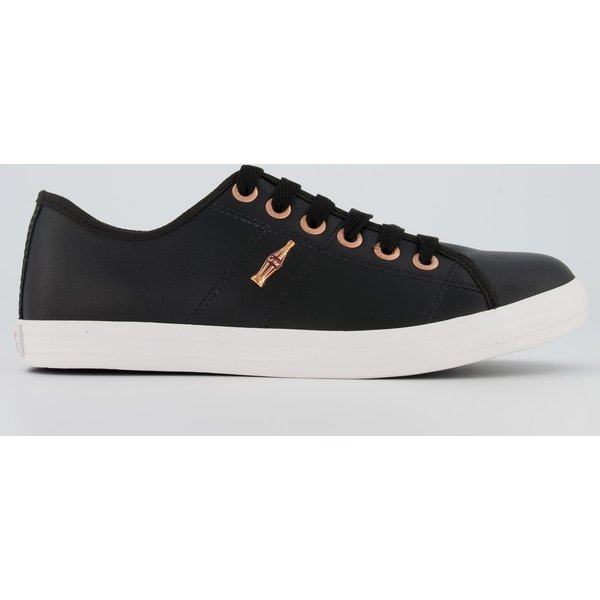 Tênis Coca Cola Miami Leather Feminino Preto