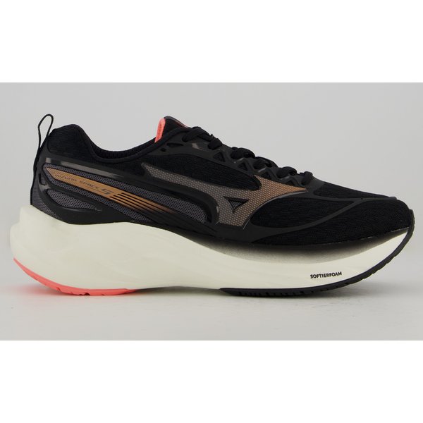 Tênis Mizuno Space 5 Feminino Preto e Coral