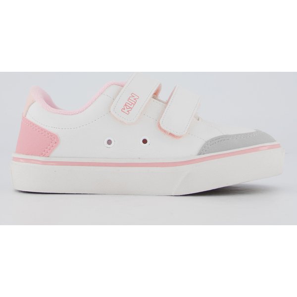 Tênis Klin Freestyle Mini Sem Cadarço Infantil Branco e Rosa