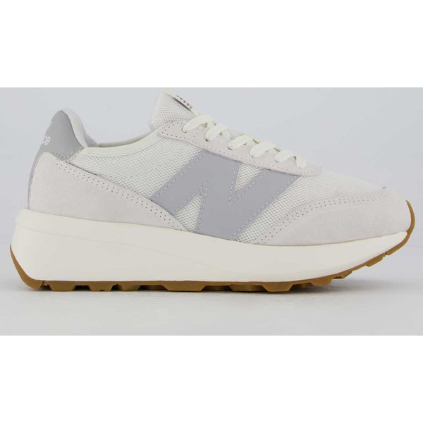 Tênis New Balance 370 V1 Feminino Off White e Cinza