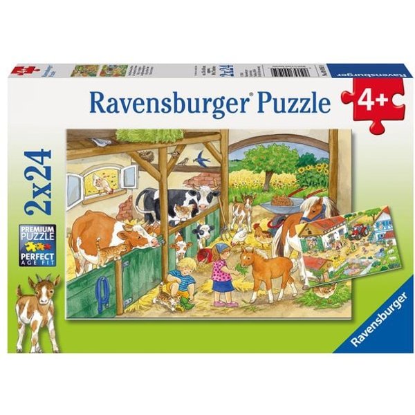Ravensburger Puzzle Fröhliches Landleben 2x24 Teile