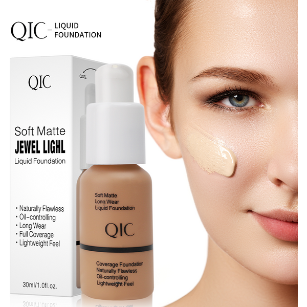 Liquid Foundation Concealer Face Naturally Flawless Matte Oil-Control Waterproof Long Lasting Foundation 30ml 5 Colors Optional