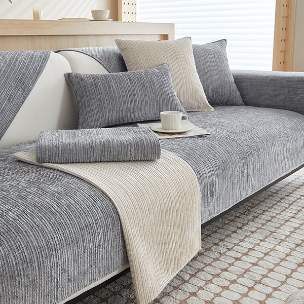 Home Textile Chenille Sofa Cushions For All Seasons New Simple Modern Non Slip High Grade Cushions Full Cover Cloth Towel