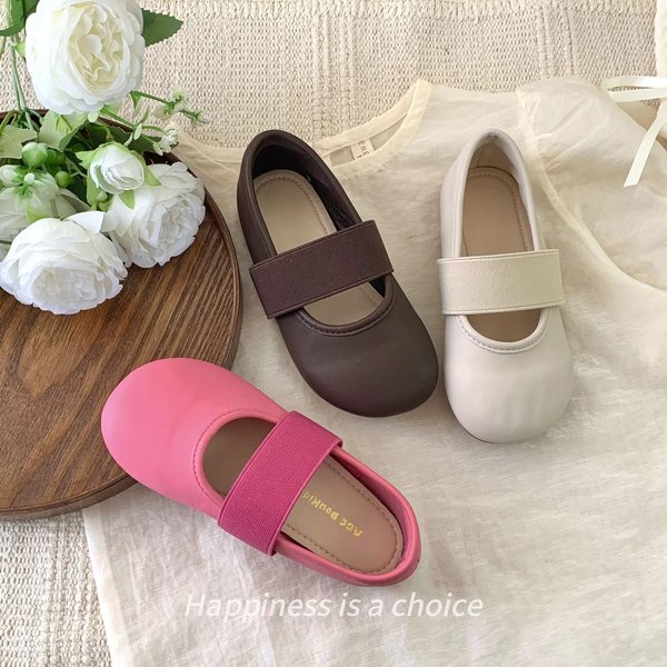 Children's Shoes Girls Leather Shoes Spring New Style Ballet Style Sweet Baby Princess Shoes Versatile Children's Jane Flat Shoes-image