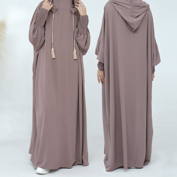Ramadan Niqab Khimar Muslim Abaya Damen Dubai Turkey Islam Prayer Clothes Women Jilbab Modest Dress Kaftan Robe Femme Musulmane-image