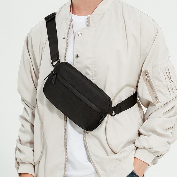 Men's Sports Cell Phone Waist Mini Crossbody Bag Lightweight Casual Shoulder Bag Fashion Chest Bag-image