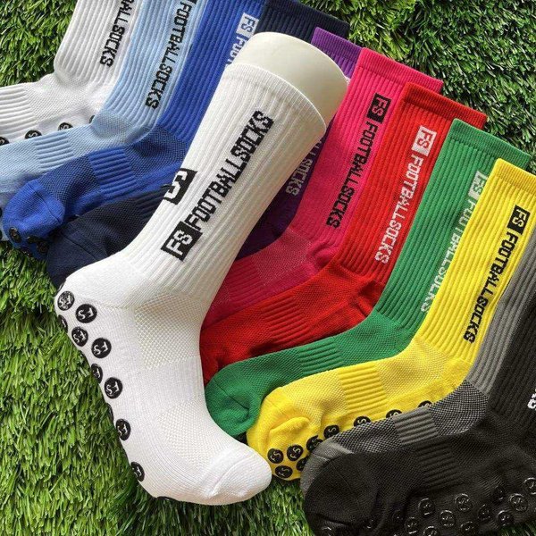 Sports Mid Tube Football Socks Men And Women Training Football Socks Professional Thick Towel Bottom Non Slip Football Socks-image