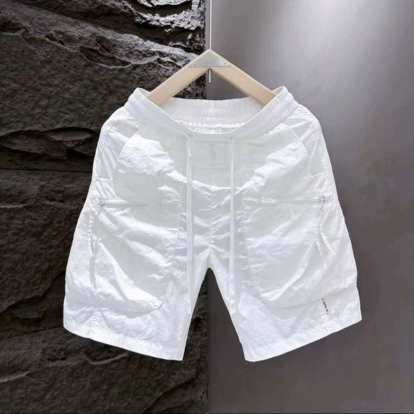 Men's Clothing Summer Men's Thin Personalized Work Shorts Youth Breathable Beach Pants Fashion Handsome Versatile Shorts-image