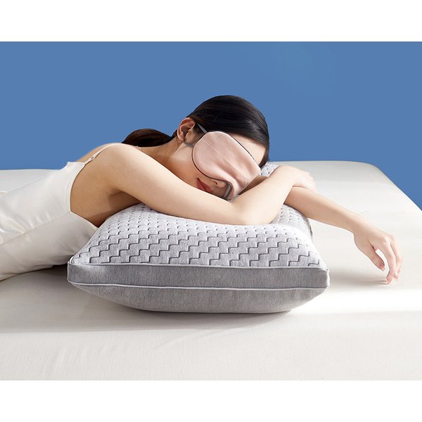 Knitted Soft Pillows For Sleeping, Support Bed Pillows, Fluffy Down Alternative Pillow 1PC-image
