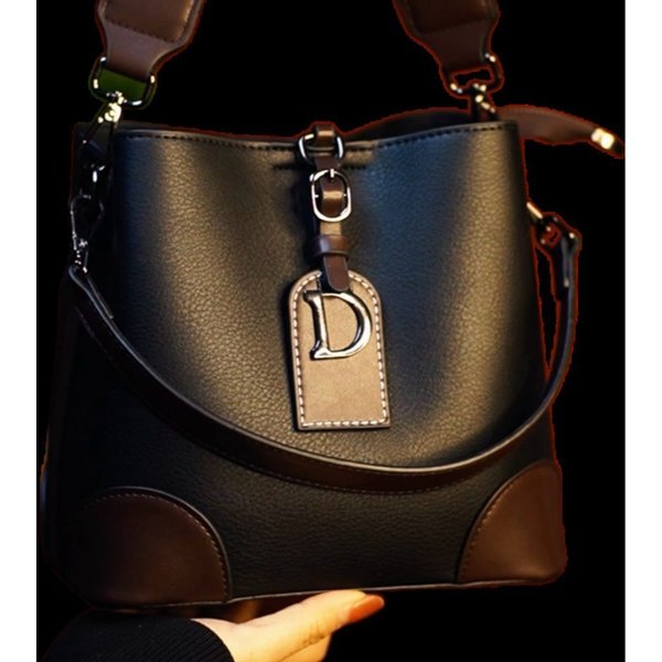 Women's Bags Niche Light Luxury Women's Bag High Quality Texture Bucket Bag New Retro Fashion Shoulder Messenger Bag