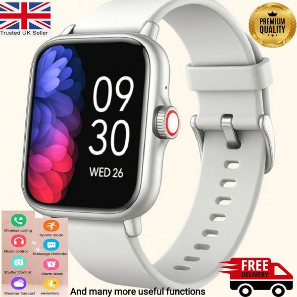 Montre ConnectéE Hd 2025 Pour Hommes Et Femmes, Montre ConnectéE De Sport Bluetooth Pour Iphone Et Samsung-image
