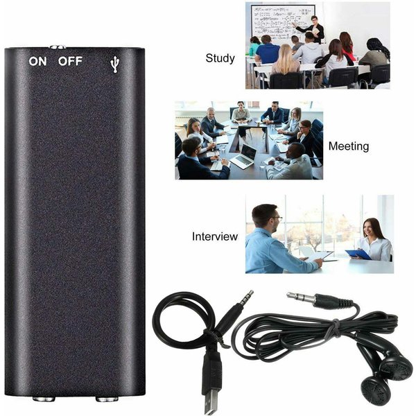 Digital Voice Recorder X2 Conference Voice Recorder Mp3 Ai Intelligent High Definition Noise Reduction Remote Control Voice Recorder-image