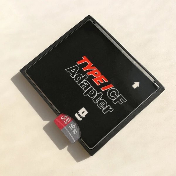 Dual Port Micro-Sd/Sdhc/Sdxc TF To Compact Flash CF Reader Adapter, Support Micro-Sd Card-image