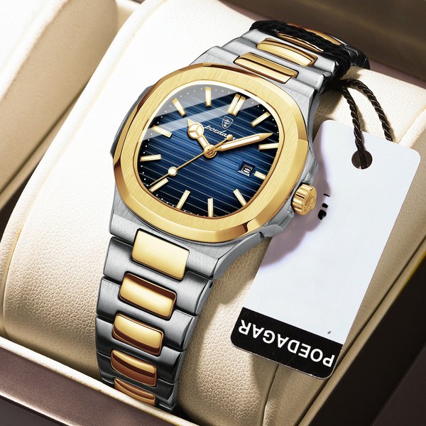 Square Watch For Woman Waterproof Luminous Date Ladies Watch Stainless Steel Quartz Women's Watches-image