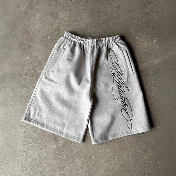 Men's Clothing Summer Men And Women's Fashion Loose Shorts High Waist Elastic Letter Embroidered Three Quarter Pants-image