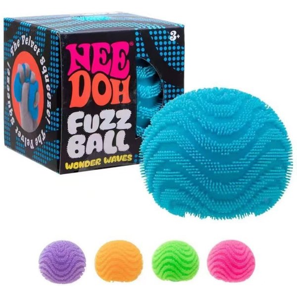 Squeezable Pompom Sensory Toys For Kids - Soft Textured Fidget Stress Relief