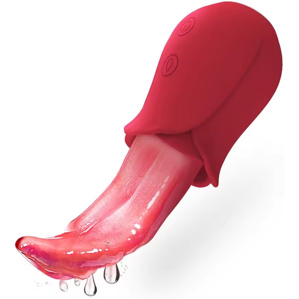 Realistic Tongue Licking Vibrator G Spot Nipple Vagina Clitoris Stimulator Female Masturbation Massager Sex Toy Rose Vibrators-image