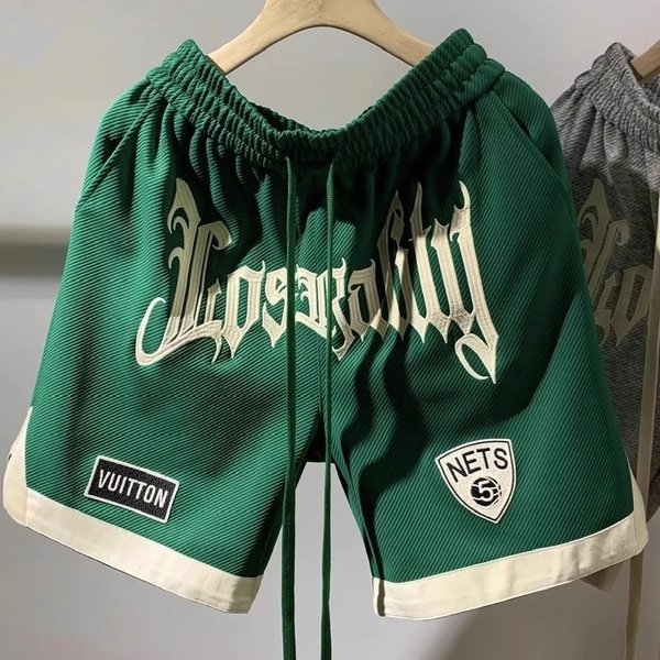Men's Streetwear Hip Hop Shorts With 3D Print, Casual Loose Fit Basketball Shorts For Students, Breathable Quick-Dry Athletic Shorts-image