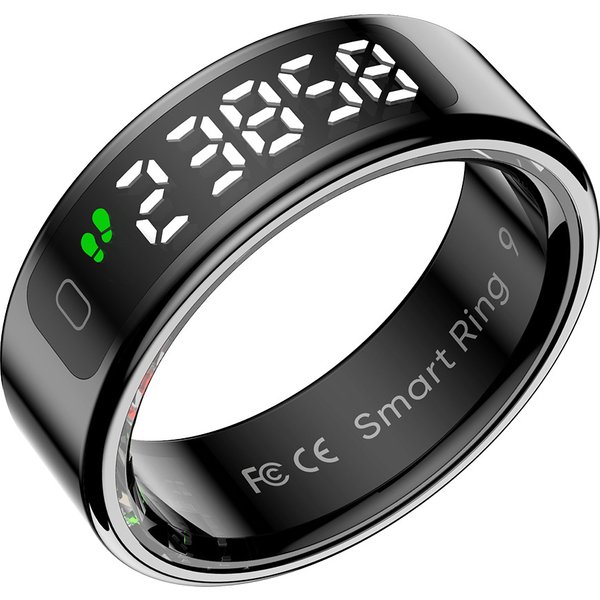 R11+ Smart Ring With Display Screen Gesture Control Sleep Heart Rate Oxygen Health Step Calorie Exercise-image