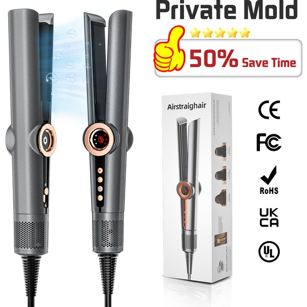 Professional Ionic Hair Straightener – Fast Blow-Dry & Wet-To-Dry Styling, 2-In-1 Flat Iron With 60% Quicker Heat-Up, Anti-Frizz Tech-image