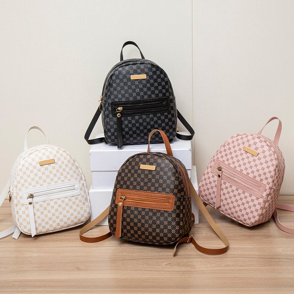 Women's Backpack - Sparkly Sequins & Polka Dot Print Casual Daypack (Lightweight & Stylish)-image