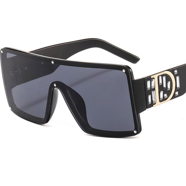 New Fashion Square Sunglasses Men Women Shield Goggle Gradients Lens D Frame Brand Designer Sun Glasses UV400-image