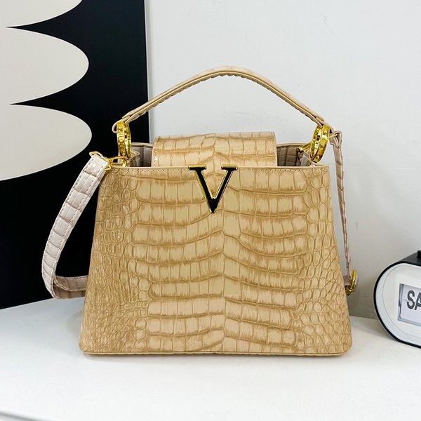 Women's Bags High Quality Texture Stone Pattern Handbags For Women New Style Niche Fashion Versatile Shoulder Messenger Bag-image